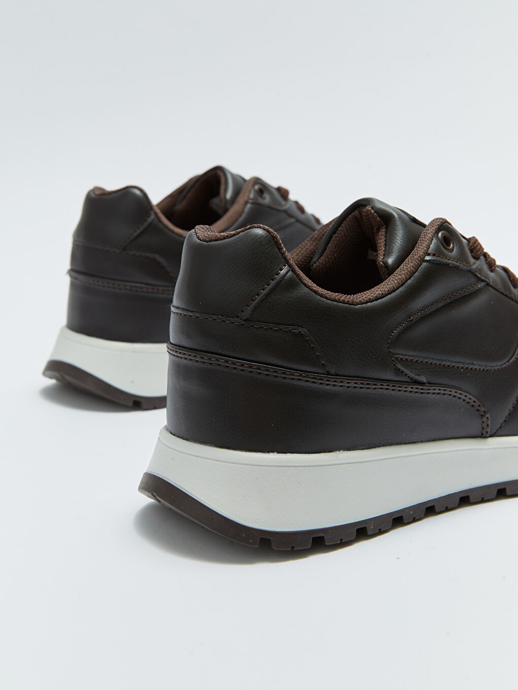 Kahverengi Bağcıklı Erkek Spor Ayakkabı-4