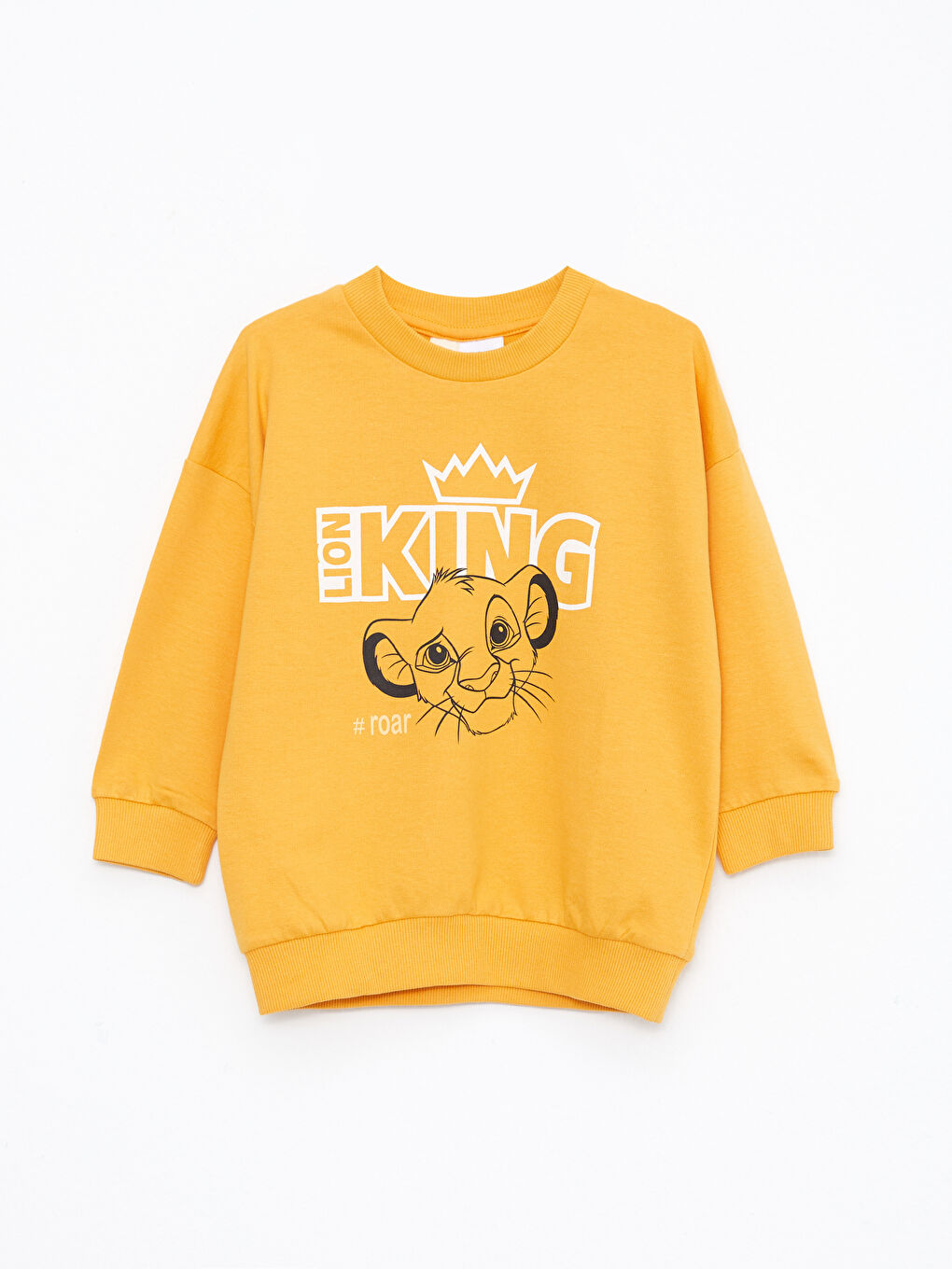 Crew Neck The Lion King Printed Long Sleeve Baby Boy Sweatshirt