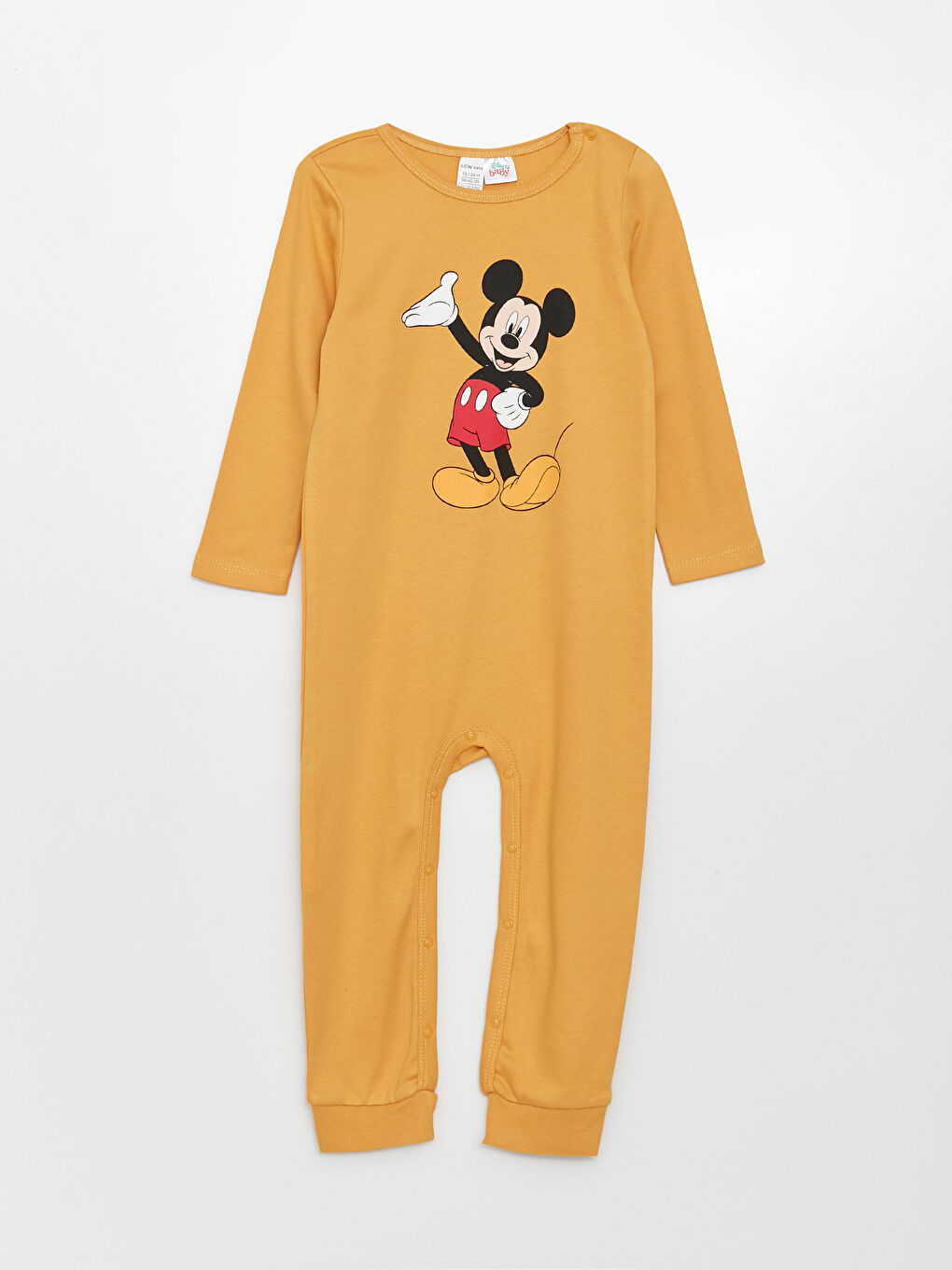 Crew Neck Long Sleeve Mickey Mouse Printed Baby Boy Jumpsuit 2-Pack -W2DT34Z1-RTM
