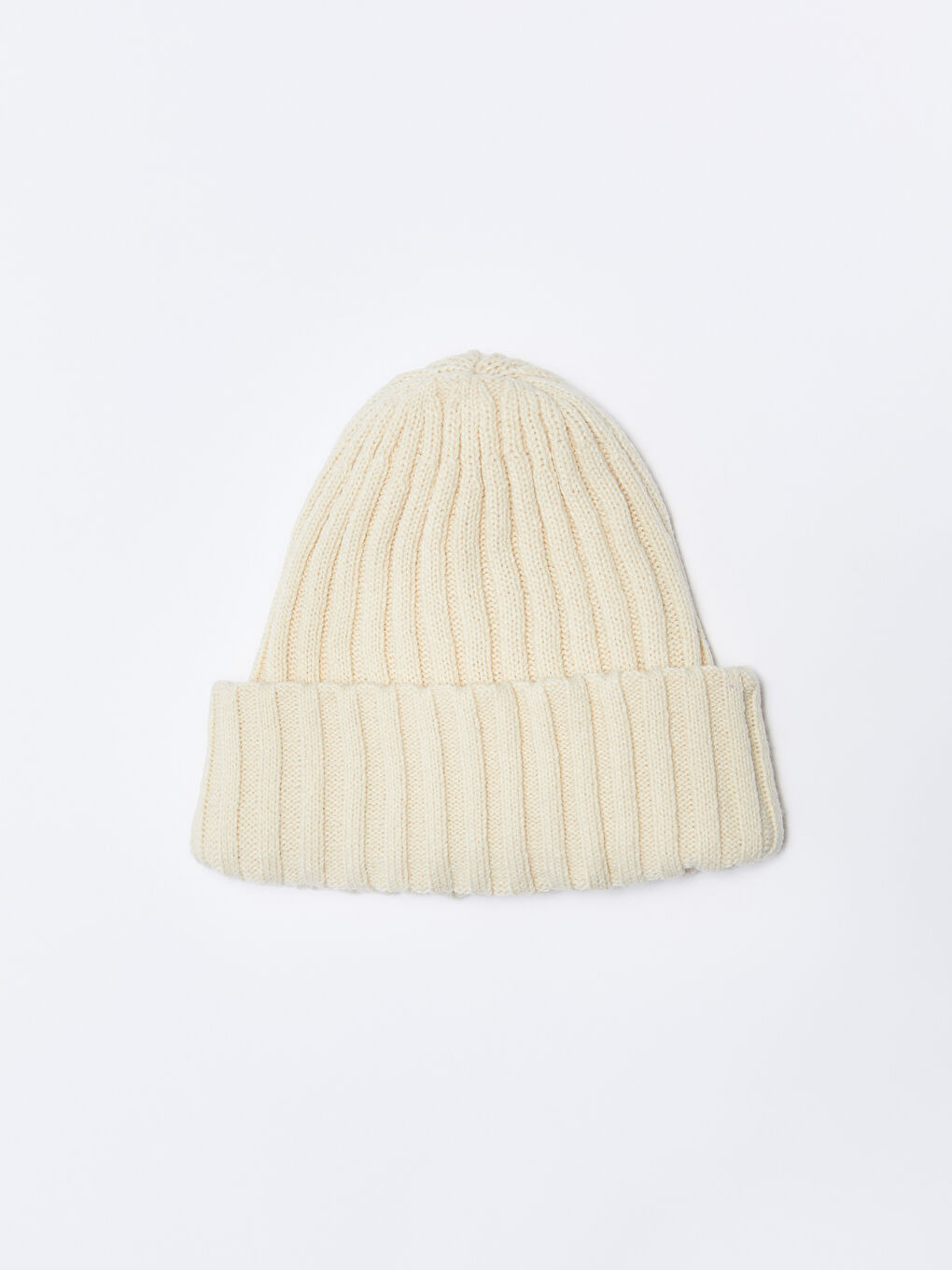 Ekru Kadın Düz Bere-3