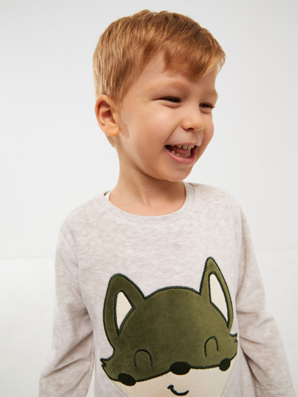 Пижамный комплект с круглым вырезом и длинным рукавом для малышей мальчиков-2