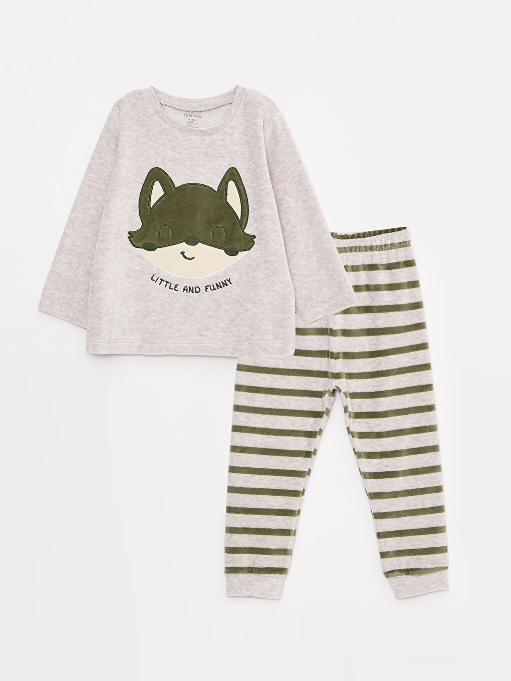 Пижамный комплект с круглым вырезом и длинным рукавом для малышей мальчиков-3