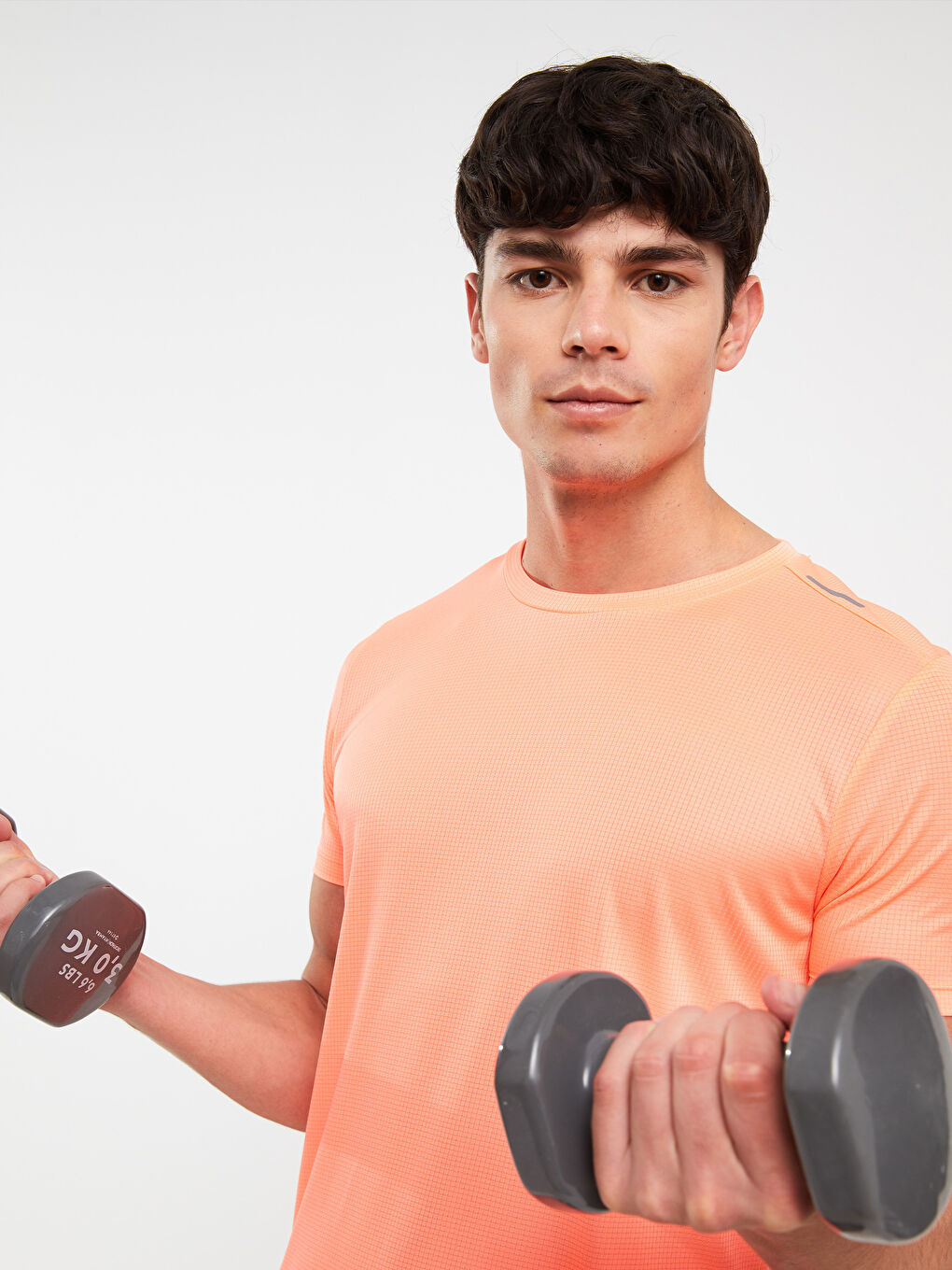 Mercan Bisiklet Yaka Kısa Kollu Erkek Spor Tişört-2