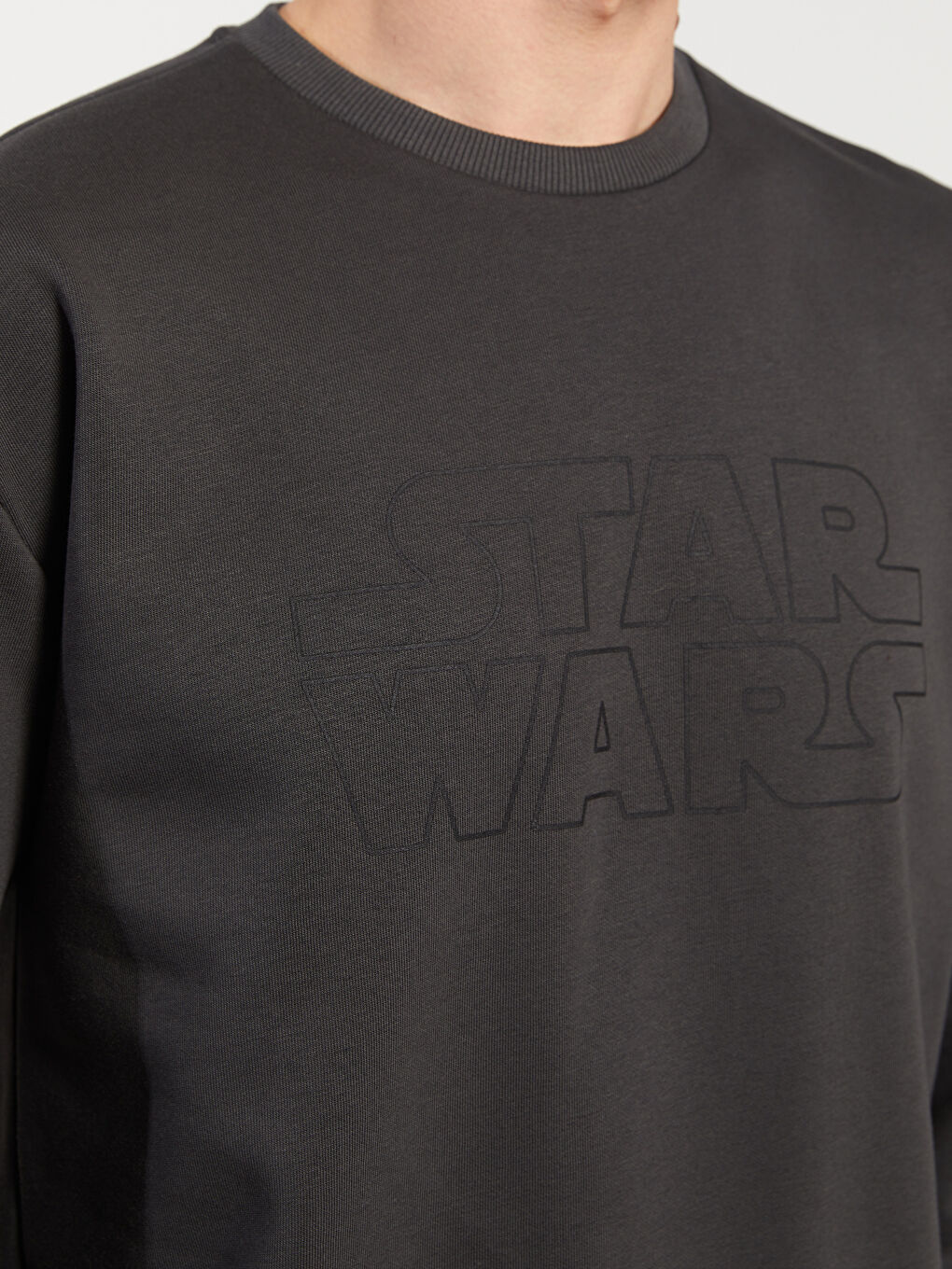 LC Waikiki Crew Neck Long Sleeve Star Wars Printed Men's Thick Sweatshirt -W2DT94Z8-S0N