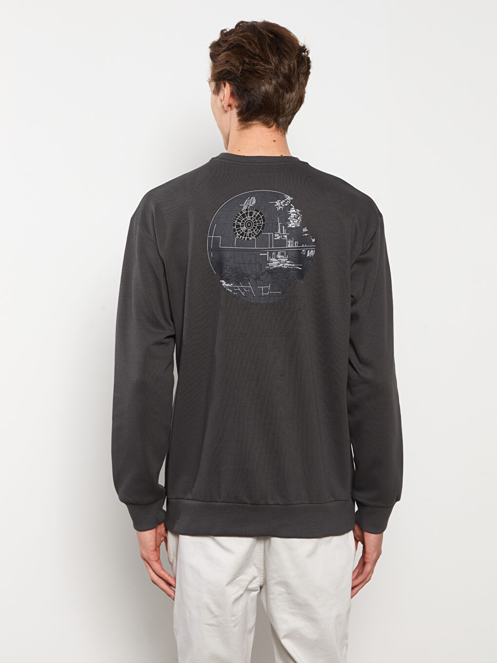 LC Waikiki Crew Neck Long Sleeve Star Wars Printed Men's Thick Sweatshirt -W2DT94Z8-S0N