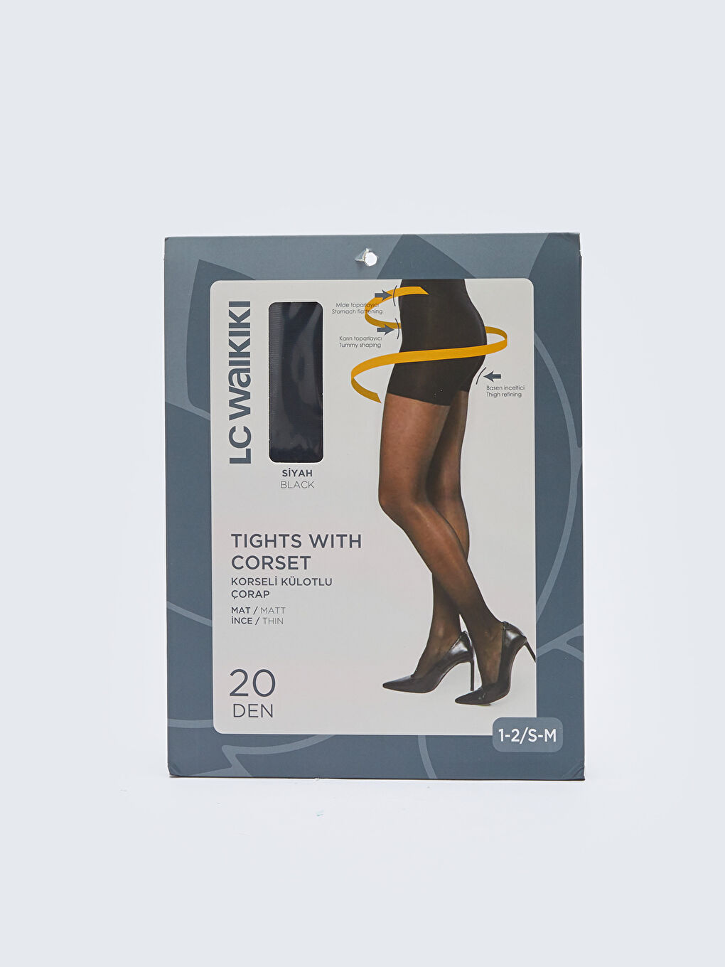 Siyah Kadın 20 Den Düz Külotlu Çorap
