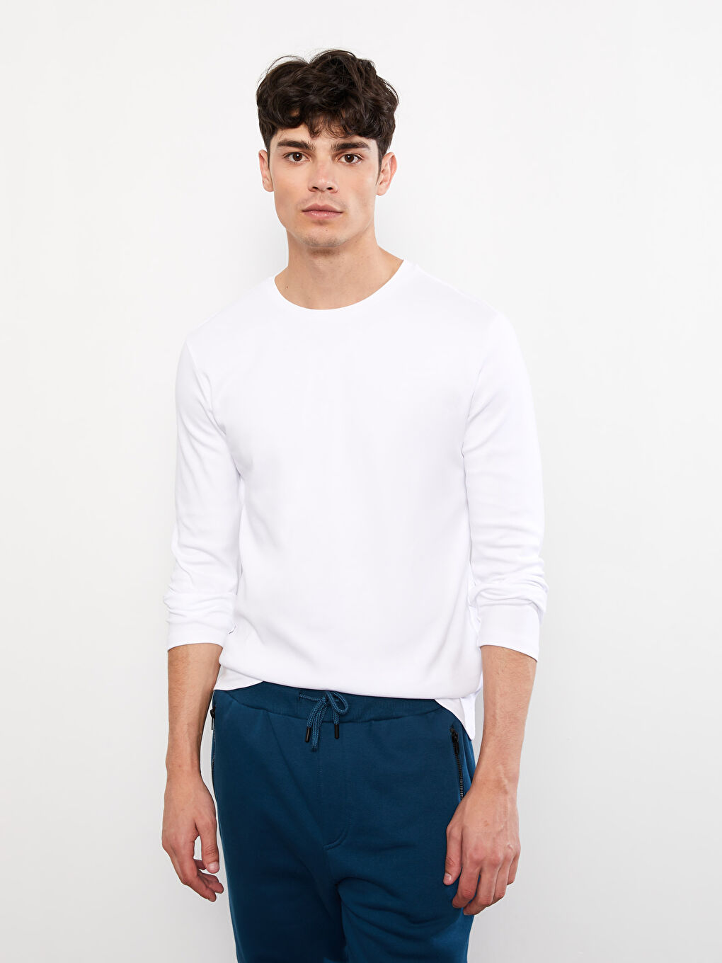 Crew Neck Long Sleeve Men's T-Shirt 2-Pack-2