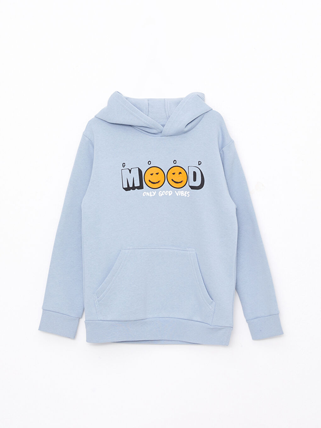 Hooded Printed Long Sleeve Boy Sweatshirt and Sweatpants-1