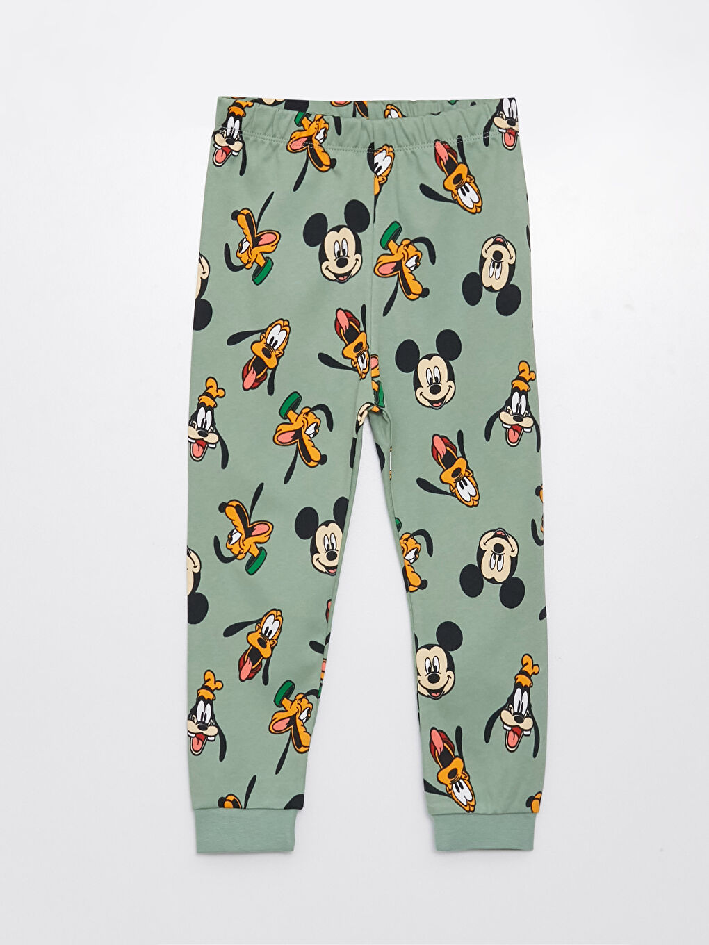 LCW baby Crew Neck Long Sleeve Mickey Mouse Printed Baby Boy Pyjama Set -W2DU40Z1-SRZ