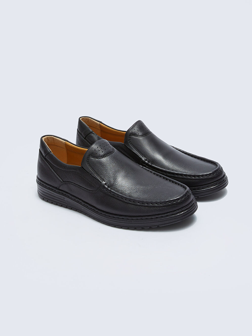 Siyah Hakiki Deri Erkek Klasik Ayakkabı