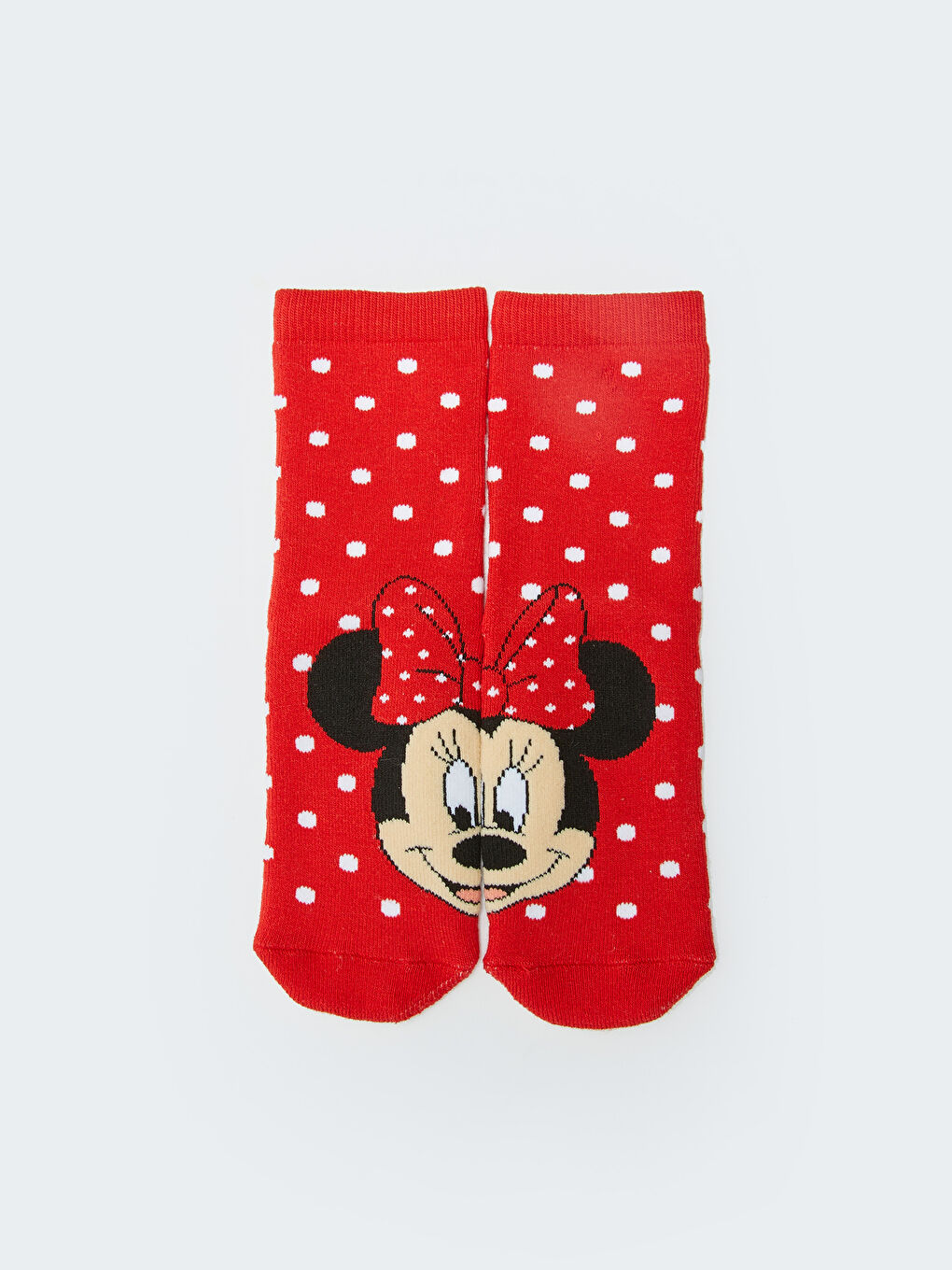 Махровые носки до щиколотки с узором Минни Маус для девочек, 2 упаковки-1