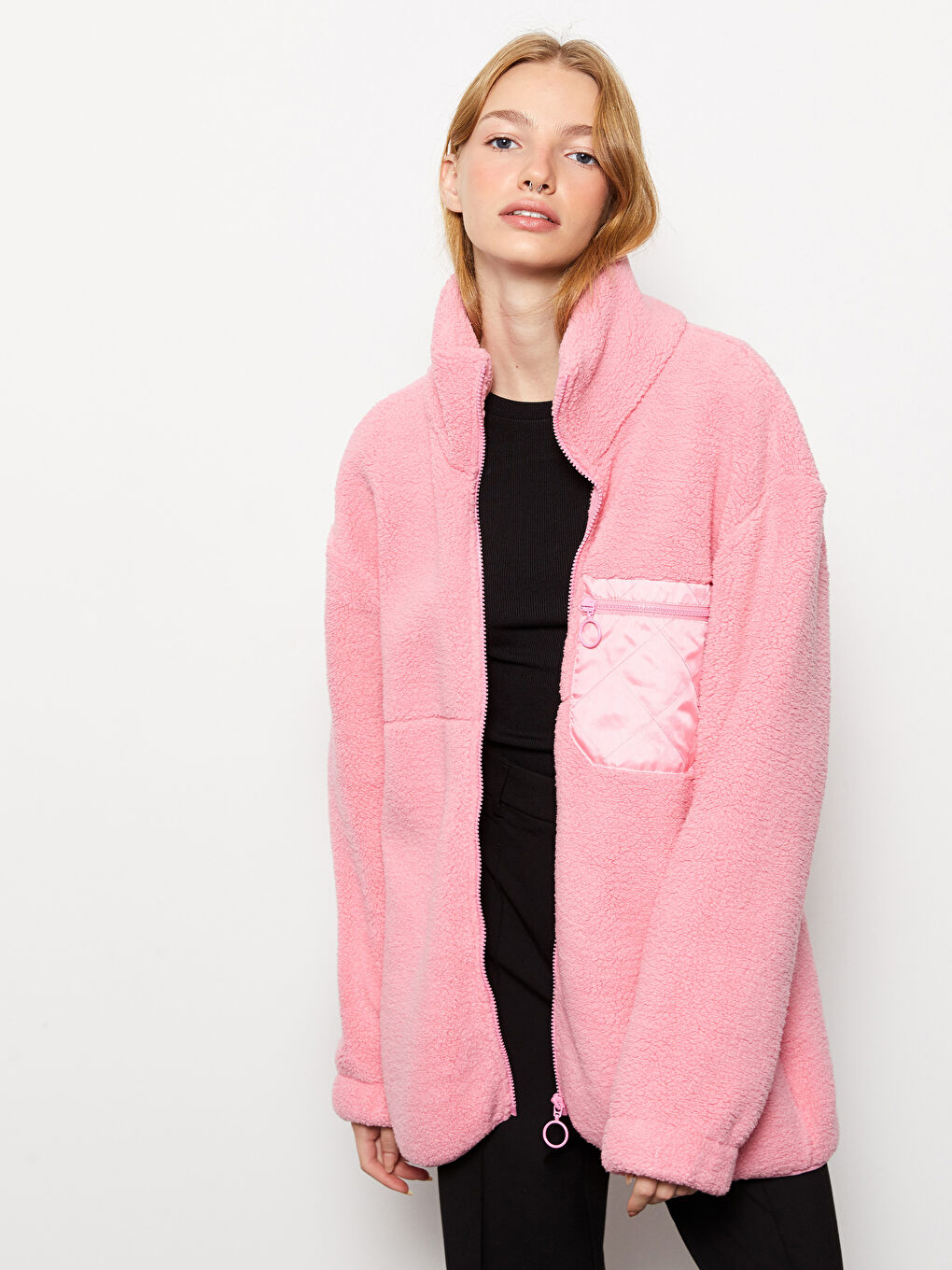 Turtle Neck Women's Sports Cardigan