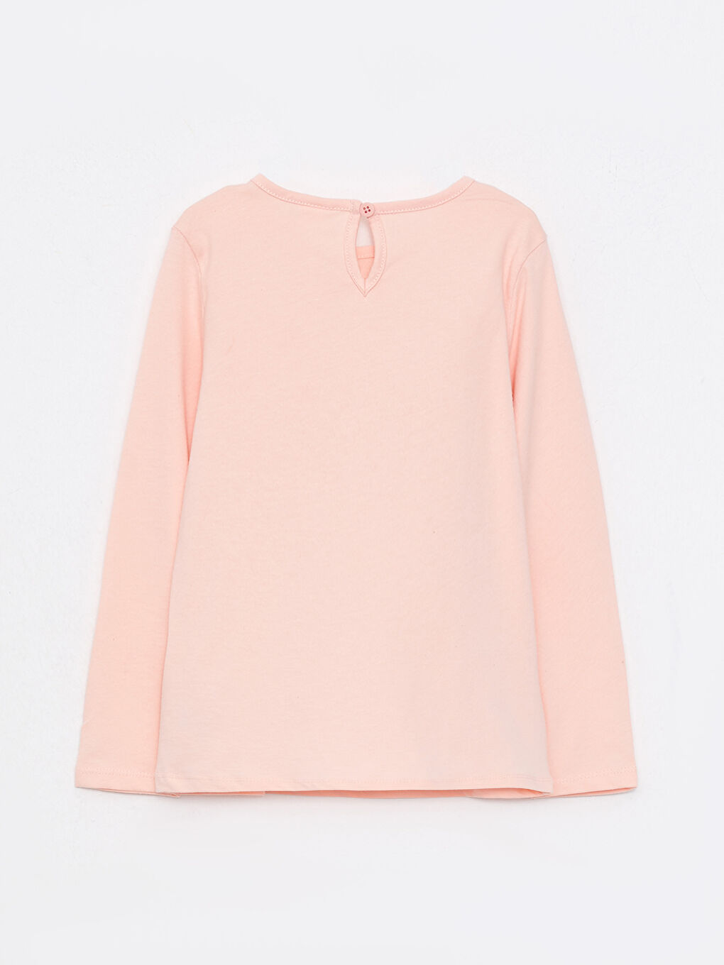 تيشيرت للبنات الرضع بأكمام طويلة مطبوع برقبة دائرية-1