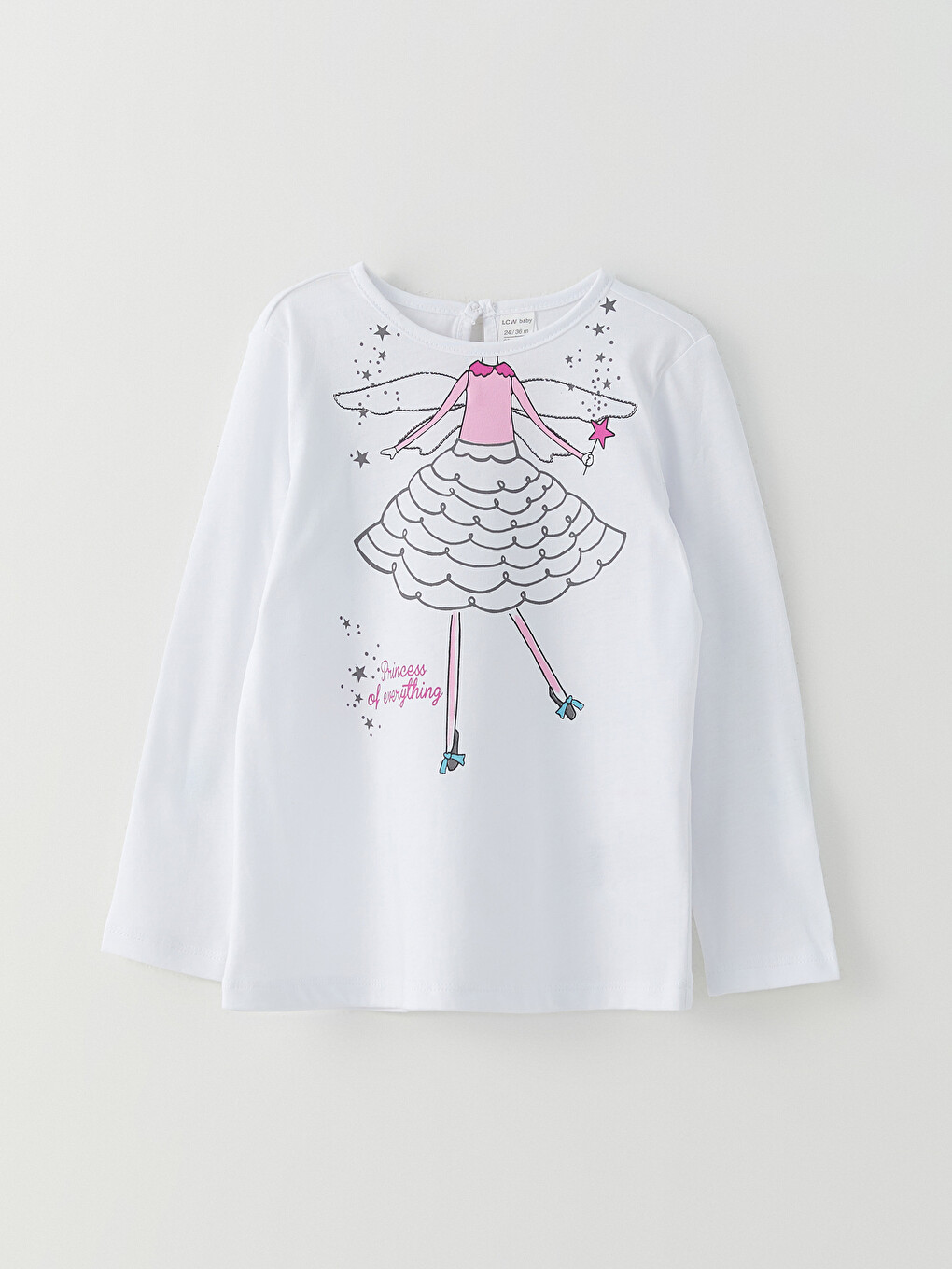 T-shirt Pour Bébé Filles À Manches Longues Imprimé Avec Col Rond