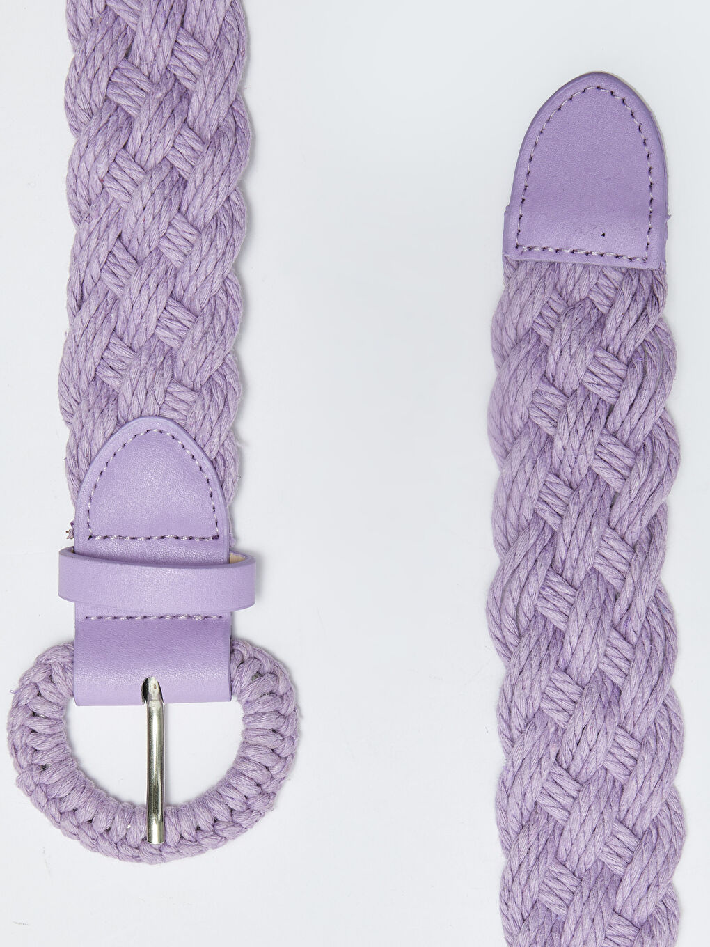 Lila Örgü Desenli Kadın Kemer-2