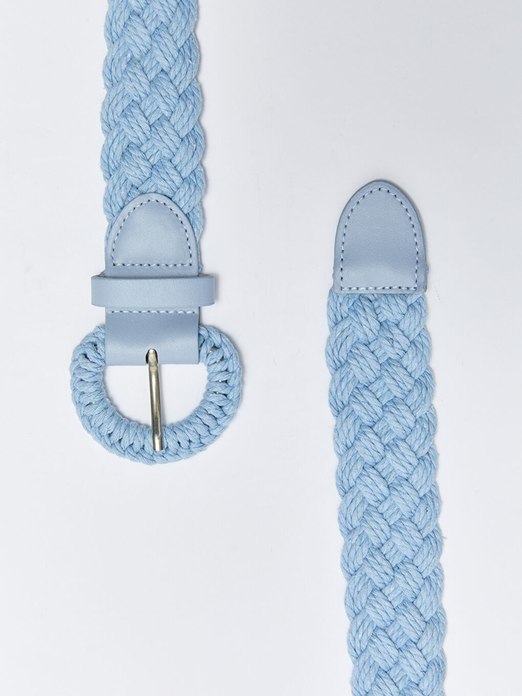 Mavi Örgü Desenli Kadın Kemer-2