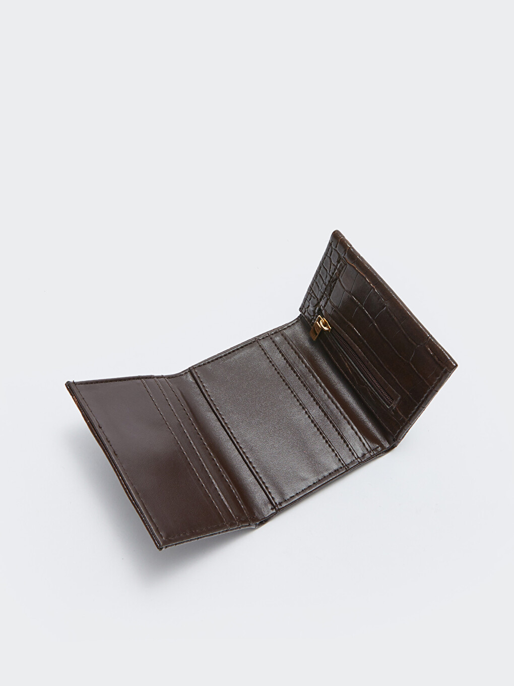 Portefeuille pour Femmes en Similicuir Effet Croco-3