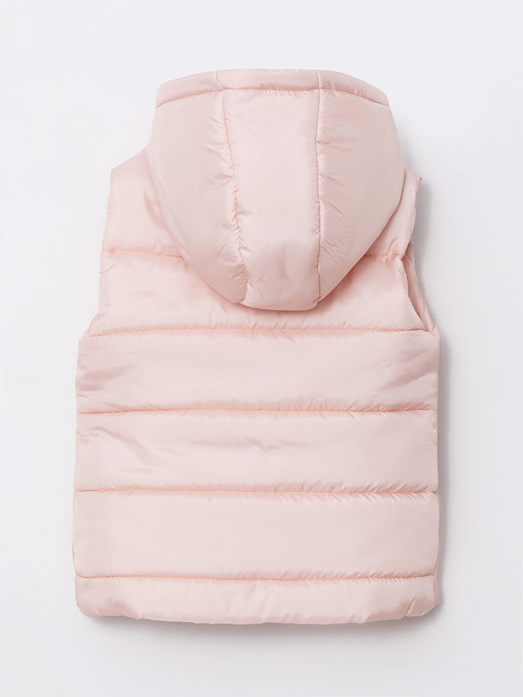 Pembe Kapüşonlu Basic Kız Çocuk Şişme Yelek-1