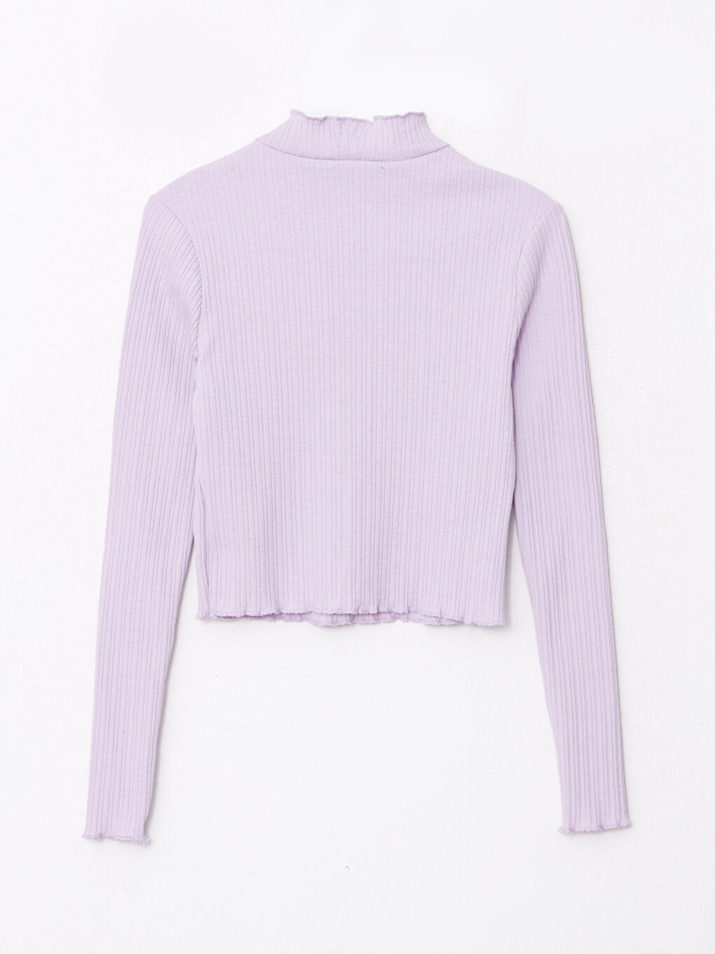 Stand Collar Straight Long Sleeve Women's Sweater-6