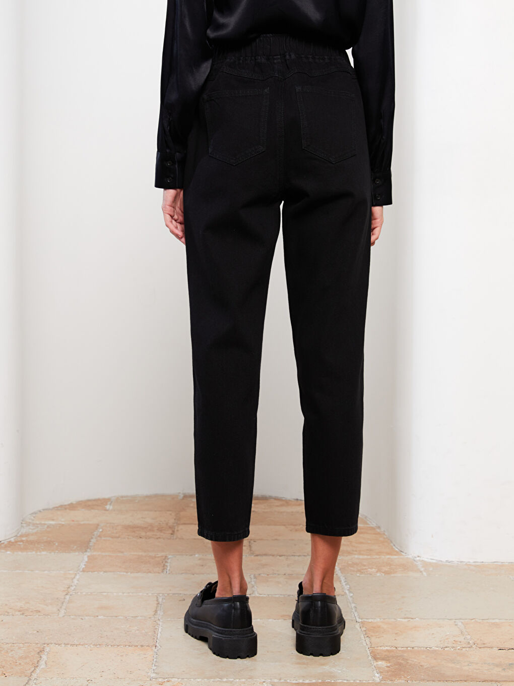 Women's Standard Fit Regular Denim Trousers -W2DV86Z8-326