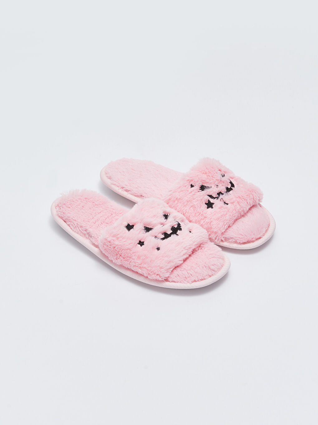Single Band Plush Girls' Indoor Slippers