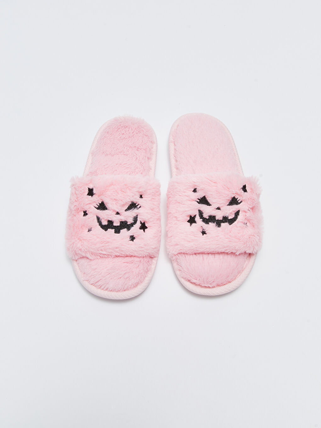 Single Band Plush Girls' Indoor Slippers-2
