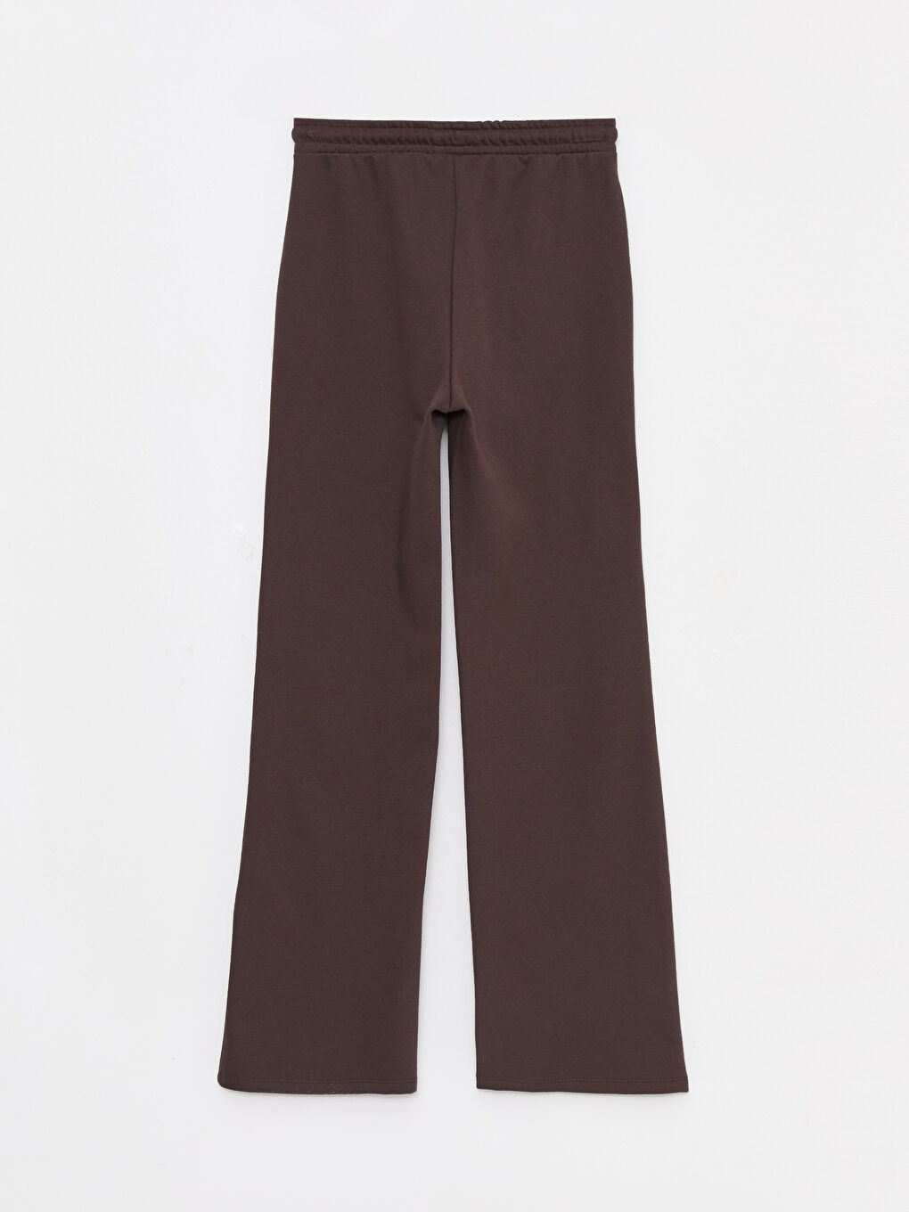 Kahverengi Beli Lastikli Baskılı Kadın Kalın Eşofman Altı-6