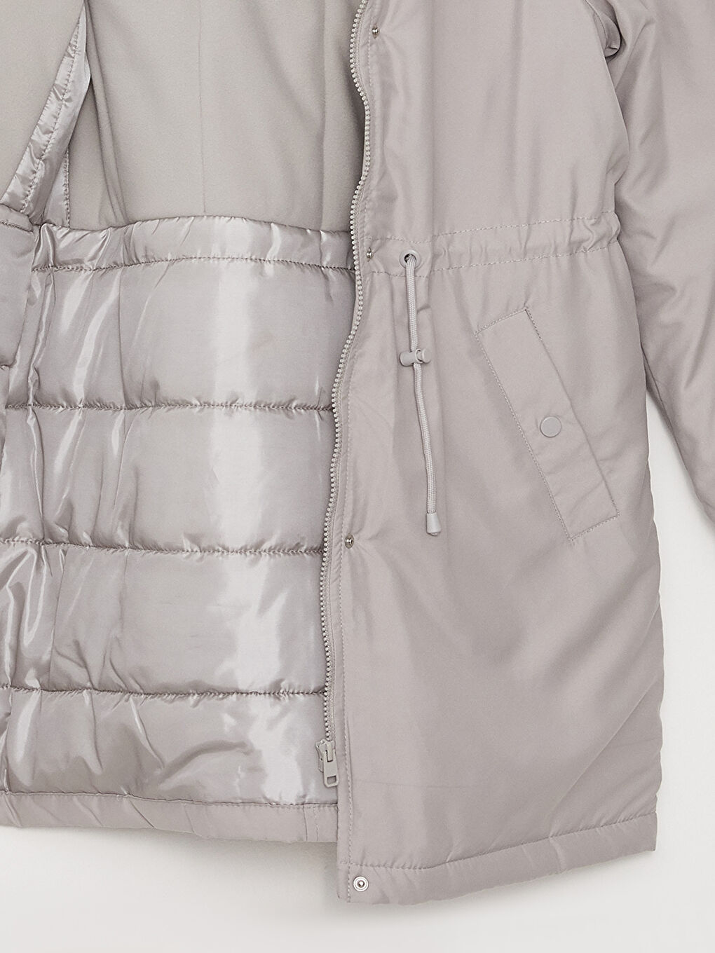 Mit Kapuze Regulär Langarm Damen Parka-8