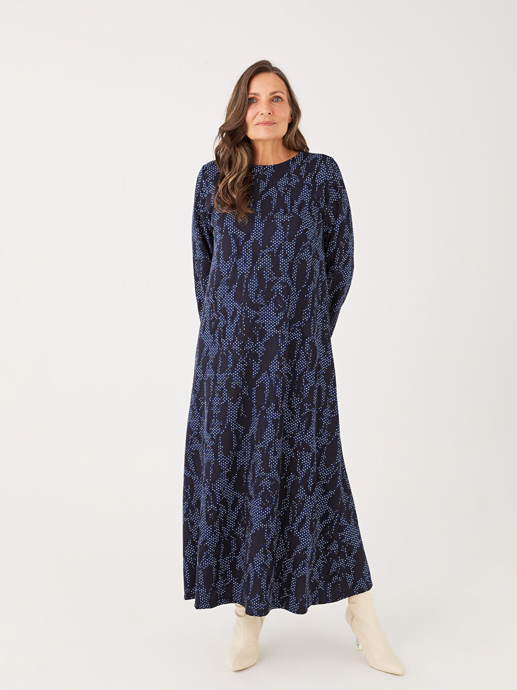 فستان كحلي امرأة-1