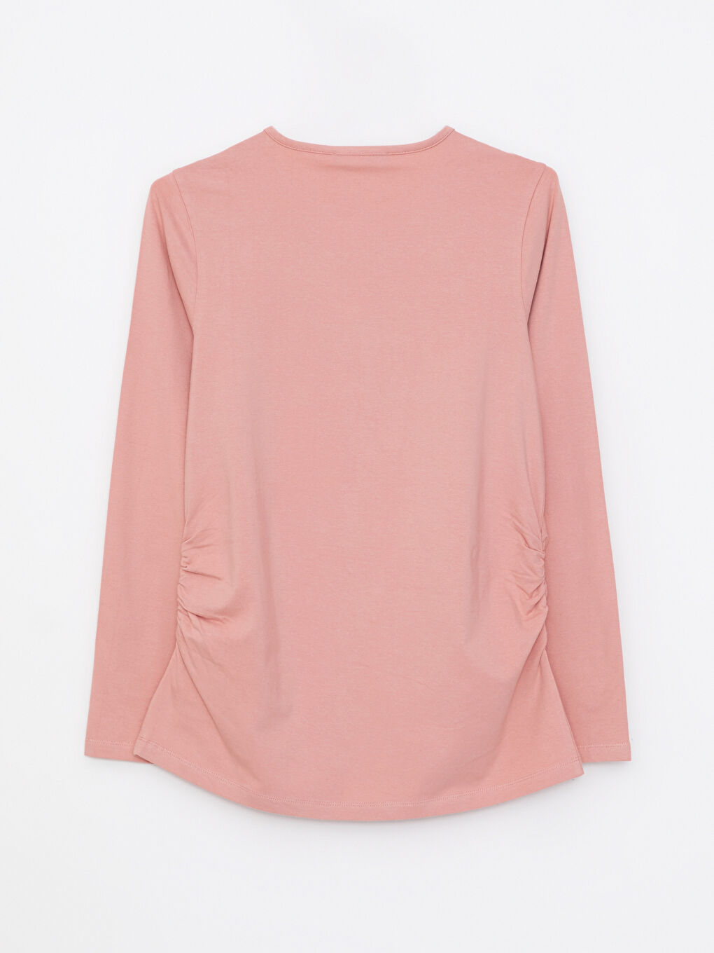 LCWAIKIKI Maternity Crew Neck Printed Long Sleeve Maternity T-shirt -W2EA00Z8-GED