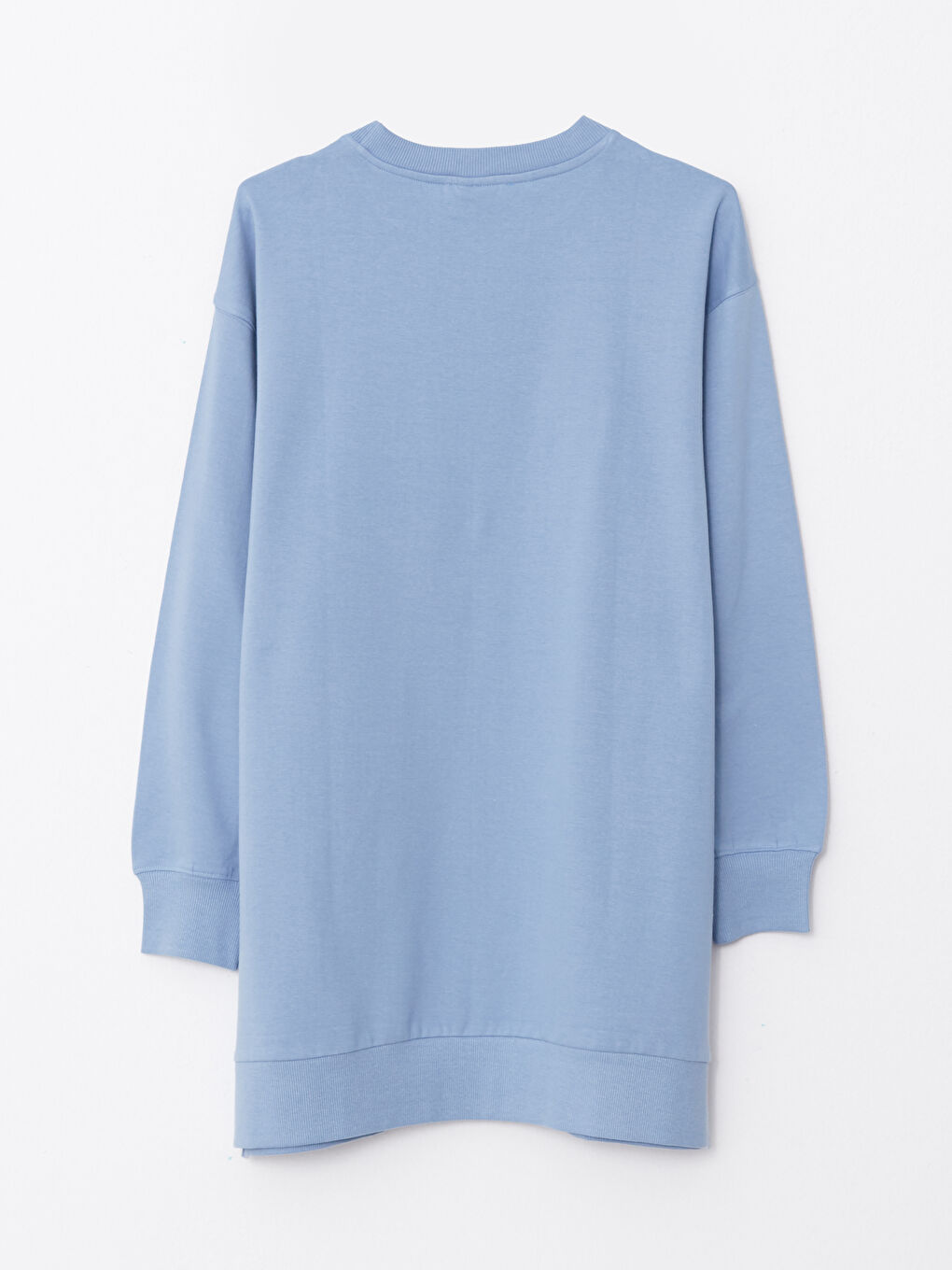 Tunică tip hanorac imprimată cu mânecă lungă și guler rotund pentru gravide-6