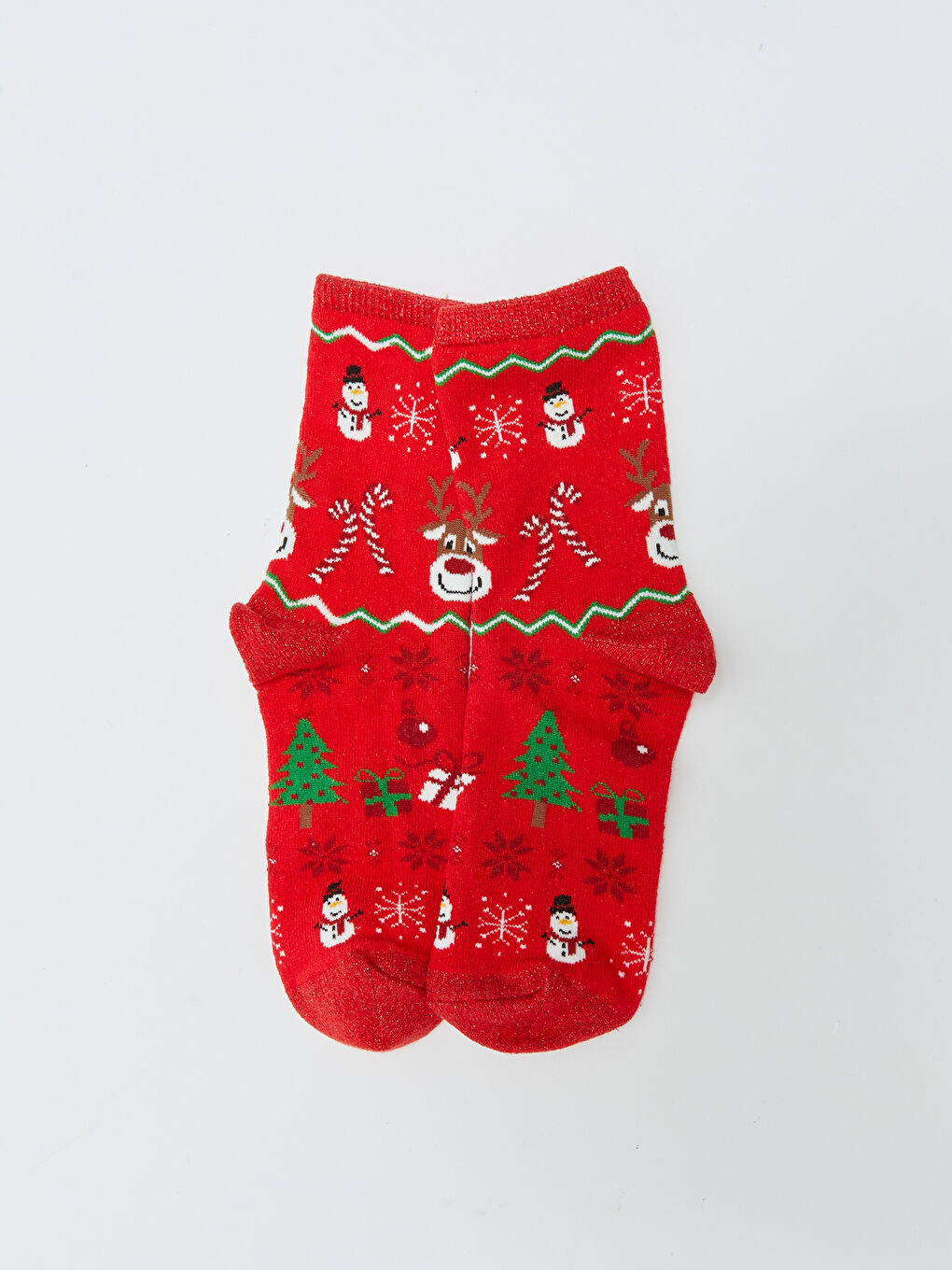 Božićne tematske čarape do gležnja za devojčice-3