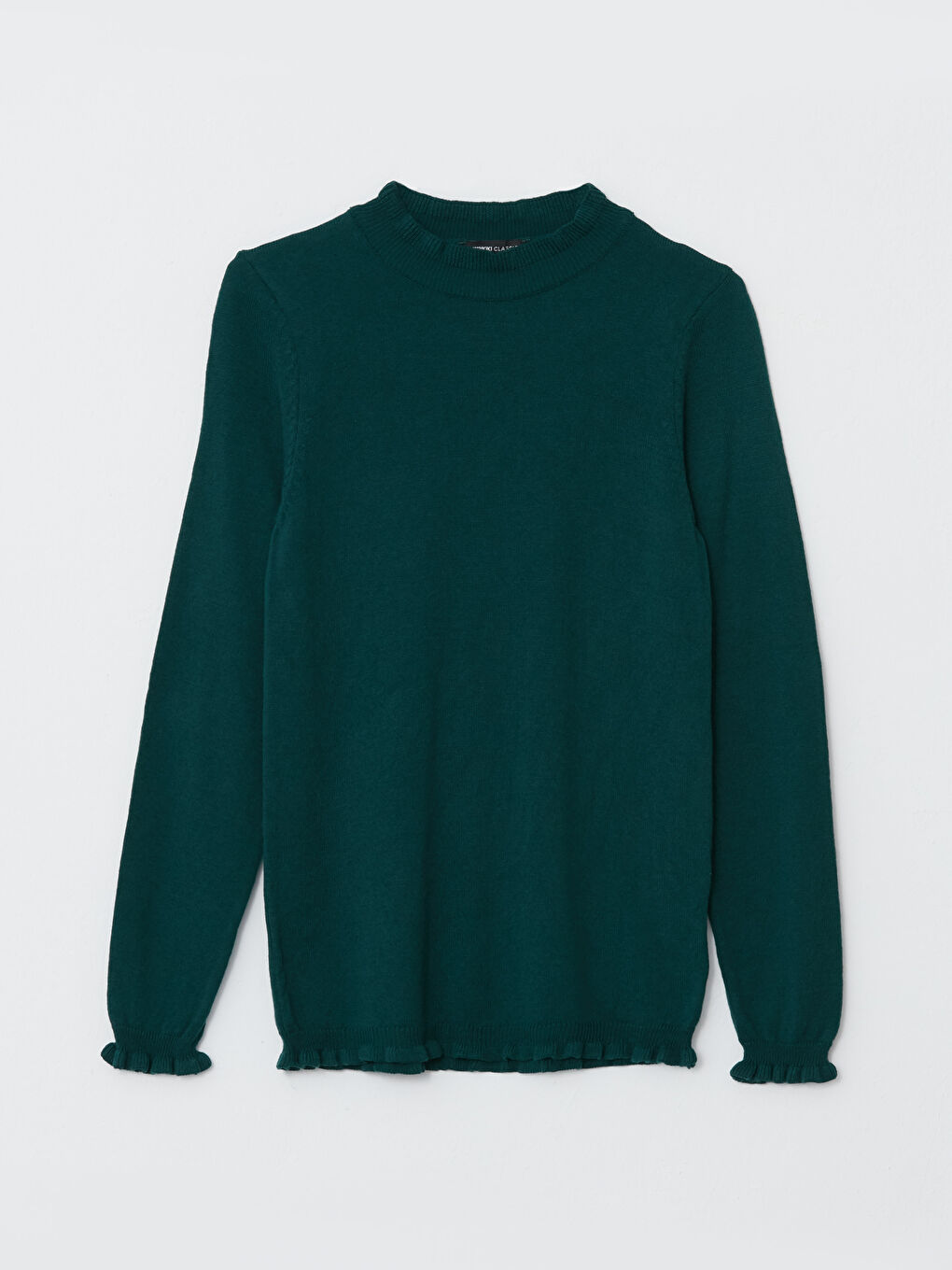 سترة تريكو بياقة قمع للسيدات-5