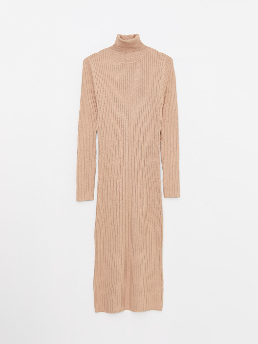 Turtleneck Plain Long Sleeve Women's Knitwear Dress -W2EA88Z8-SKQ