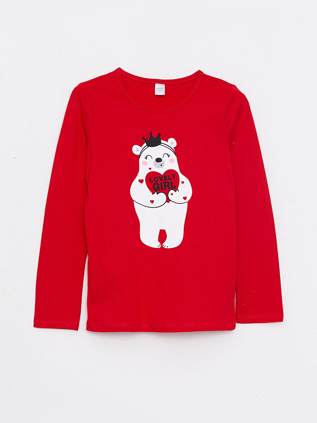 Crew Neck Printed Long Sleeve Girls' Pyjama Set-6