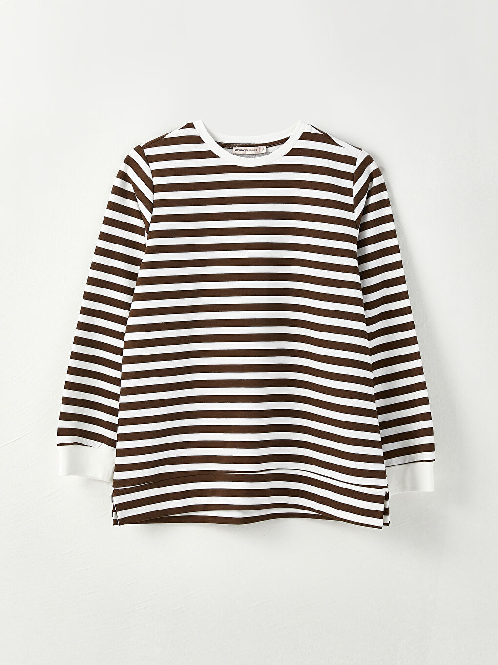 LCW Grace Rundhalsausschnitt Gestreift Langarm Sweatshirt für Damen -W2EB28Z8-LEW