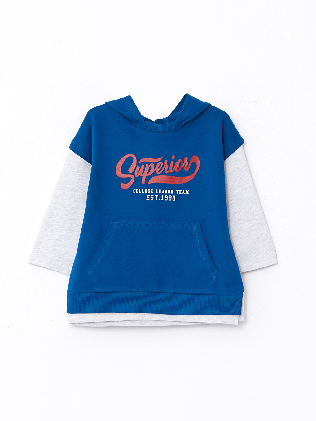 LCW baby Long Sleeve Printed Baby Boy Hoodie -W2EB66Z1-HQQ