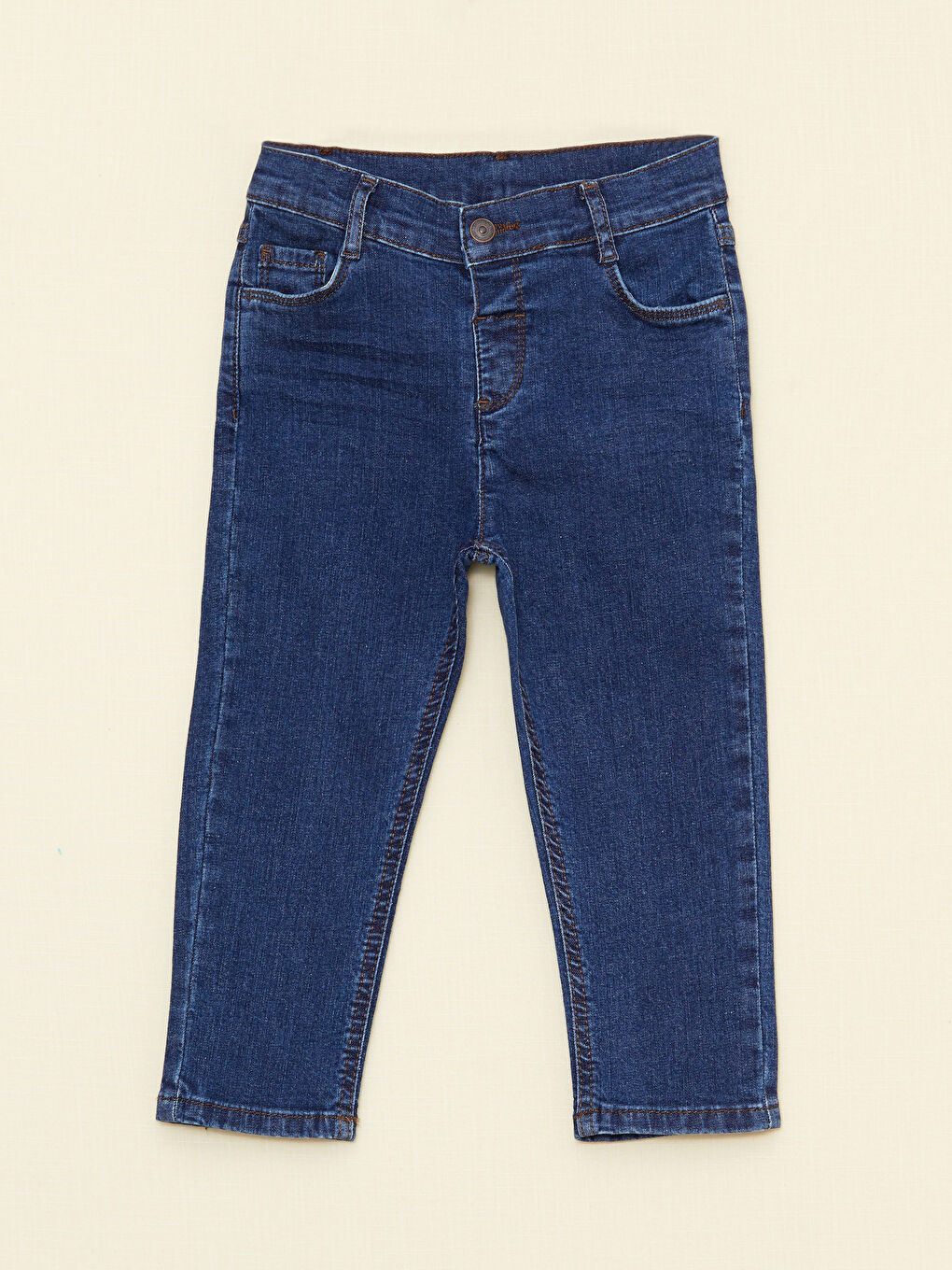 LCW baby İndigo Basic Erkek Bebek Jean Pantolon - 2