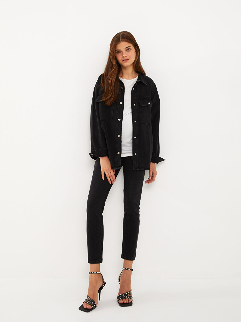 Blugi de Maternitate Slim Mom cu Panou pentru Burtă-2