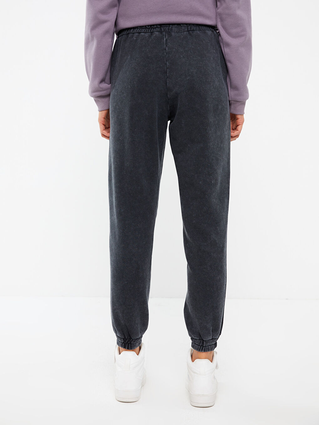 LCW Vision Women's Elasticated Waist Plain Jogger Sweatpants -W2EC07Z8-HFF