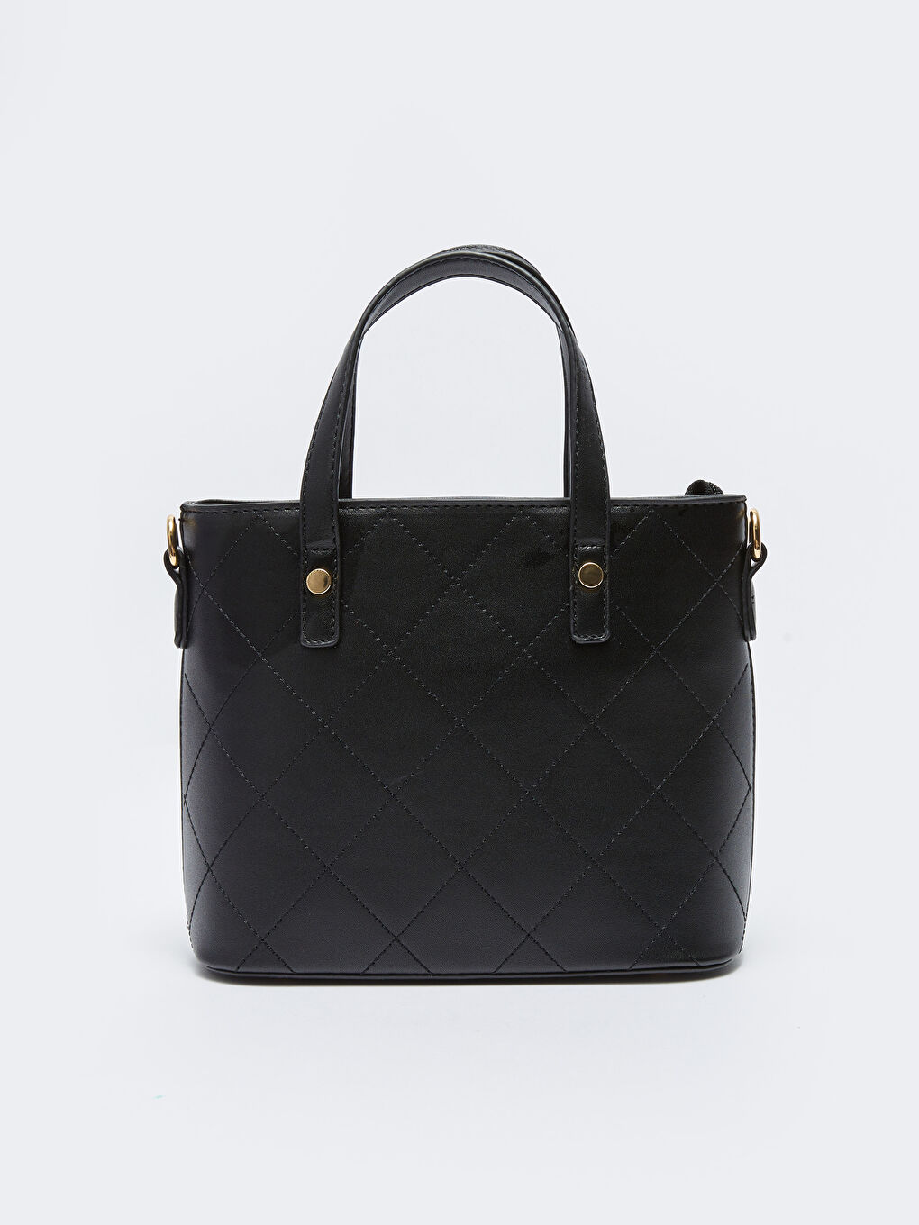 Стеганая Женская Сумка с Верхней Ручкой из Искусственной Кожи-4