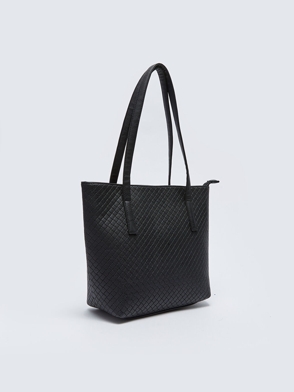 Leather Look Patterned Women Arm Bag-4