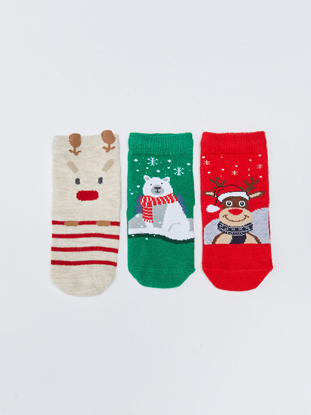LCW baby Christmas Themed Baby Boys' Ankle Socks 3-packs -W2EC16Z1-D5H