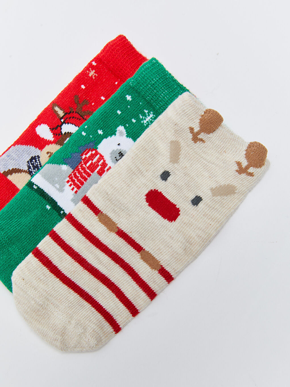 LCW baby Christmas Themed Baby Boys' Ankle Socks 3-packs -W2EC16Z1-D5H