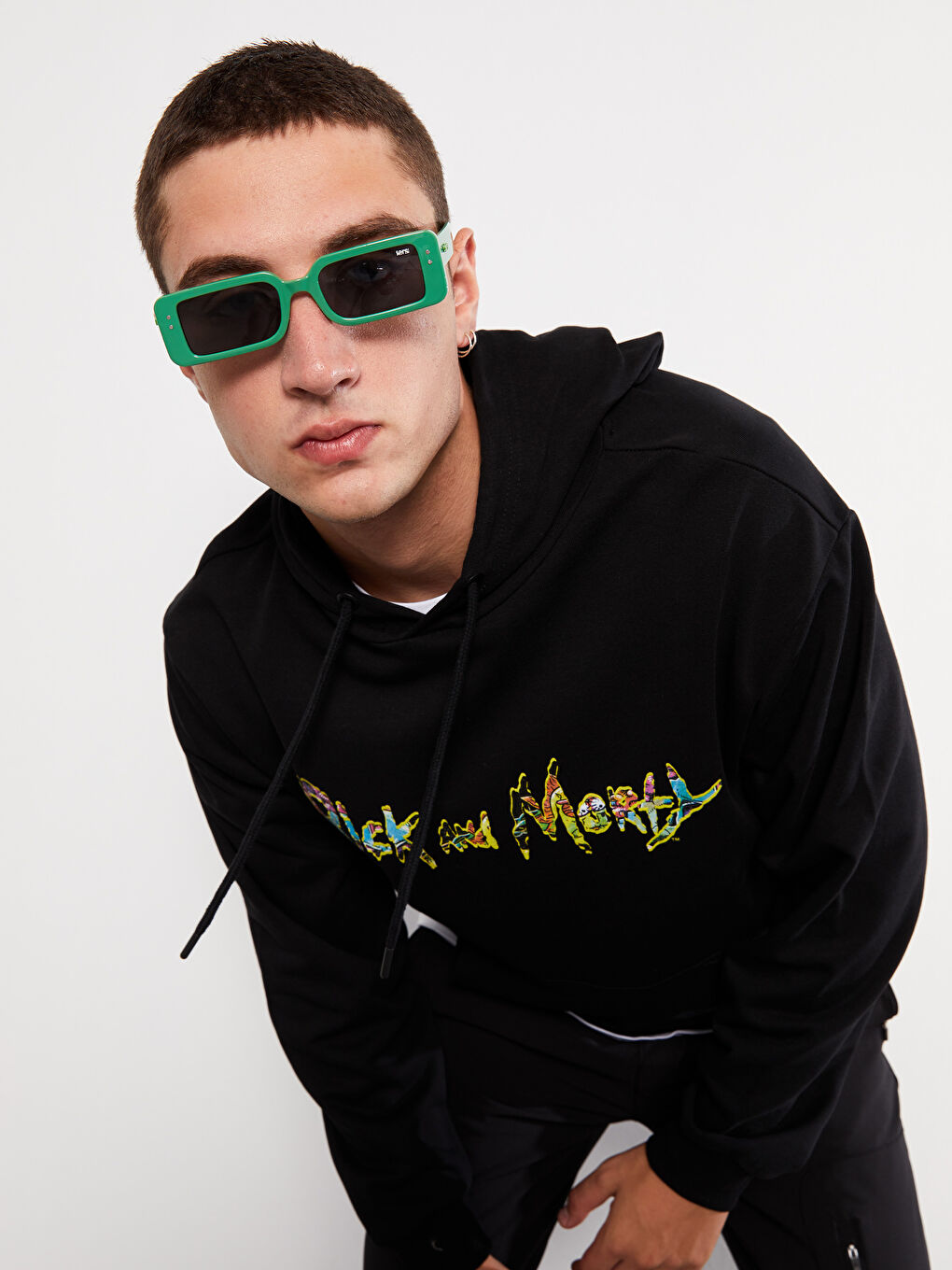 Hanorac cu Mânecă Lungă Imprimat Rick and Morty pentru Bărbați-2