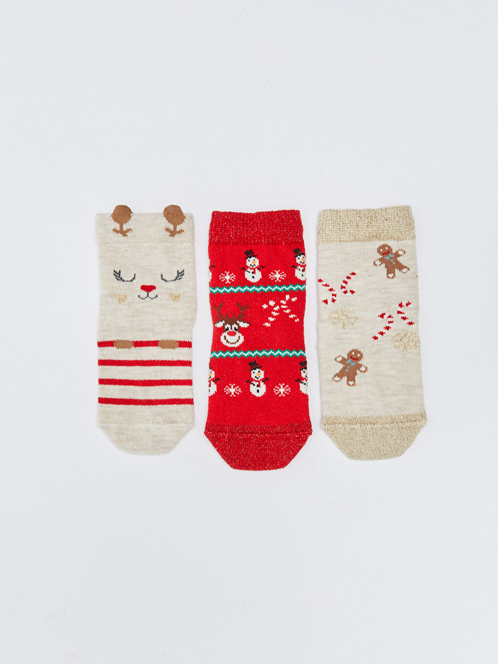 New Year Themed Baby Girls' Ankle Socks 3-pack