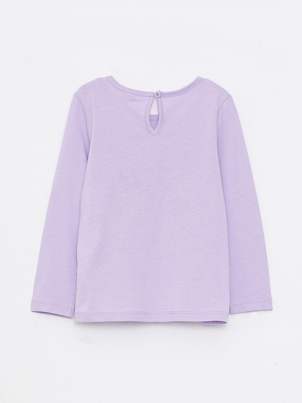 Tricou Bebeluși Fete Din Bumbac Cu Mânecă Lungă Și Guler Rotund Imprimat-1