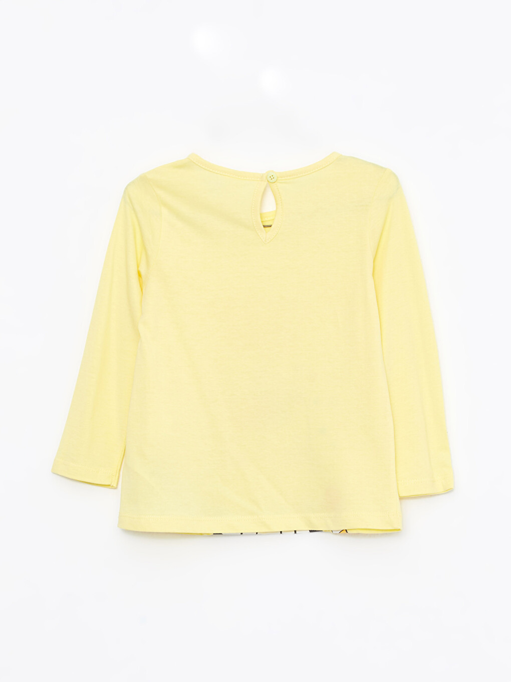 Tricou Bebeluși Fete Din Bumbac Cu Mânecă Lungă Și Guler Rotund Imprimat-1