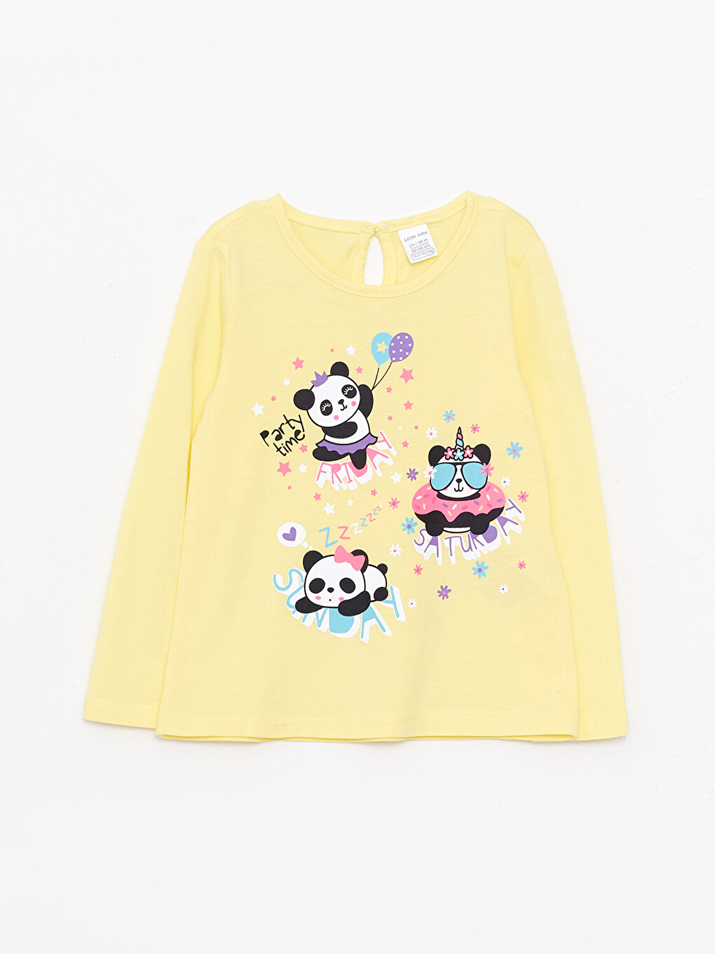 T-shirt Pour Bébé Filles À Manches Longues Imprimé Avec Col Rond