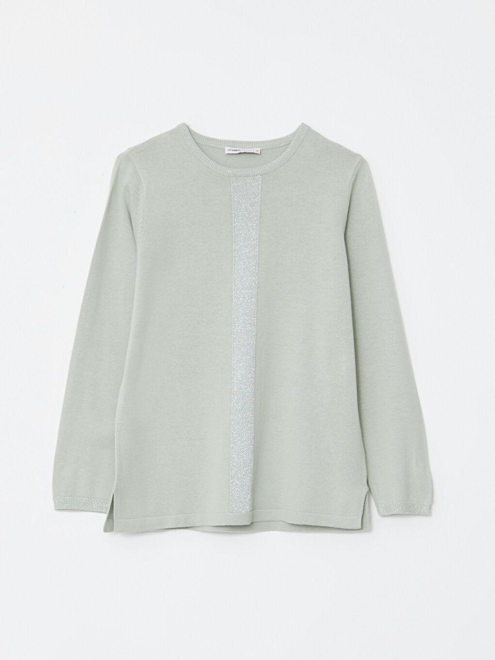 LCW Grace Rundhalsausschnitt Schlicht Langarm Damen Strickpullover -W2EE22Z8-QU3